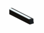 Profilo Led da Appoggio Linea Eclisse mm.9,5x9,9 cm.300 24v 11w mt. Strip Led 160 led/metro Nero 3000k | Luce Viva